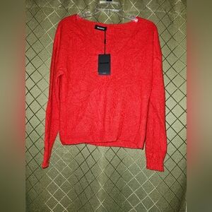 NAADAM cherry red cashmere sweater NWT